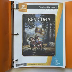 BJU Press Reading 5 Quests Student Handouts Homeschool Curriculum 452391